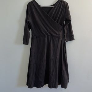 Maggie’s Organics Dark Gray Wrap Top Dress